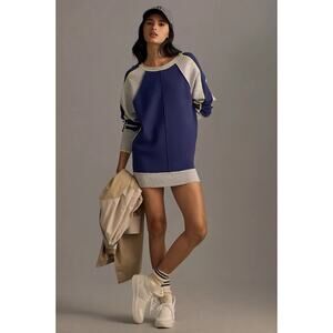 Daily Practice by Anthropologie Long-Sleeve Colorblock Mini Dress